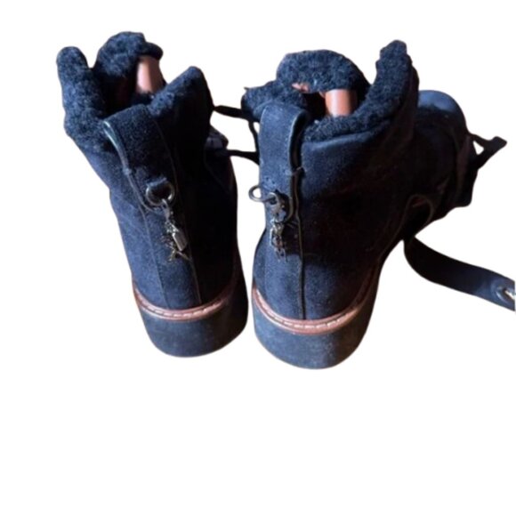 NWOT Coach Black Ankle Boots with Plush Lining Size 8.5 in Great Condition!! - Picture 3 of 4
